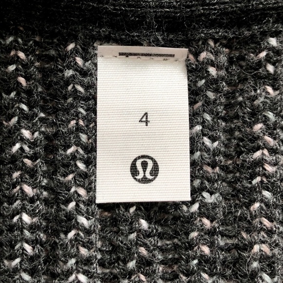 Lululemon,‎ Cotton, Cashmere, Wool, Blend, Sweater, Wrap, Size 4, Nice Condition - Picture 13 of 14